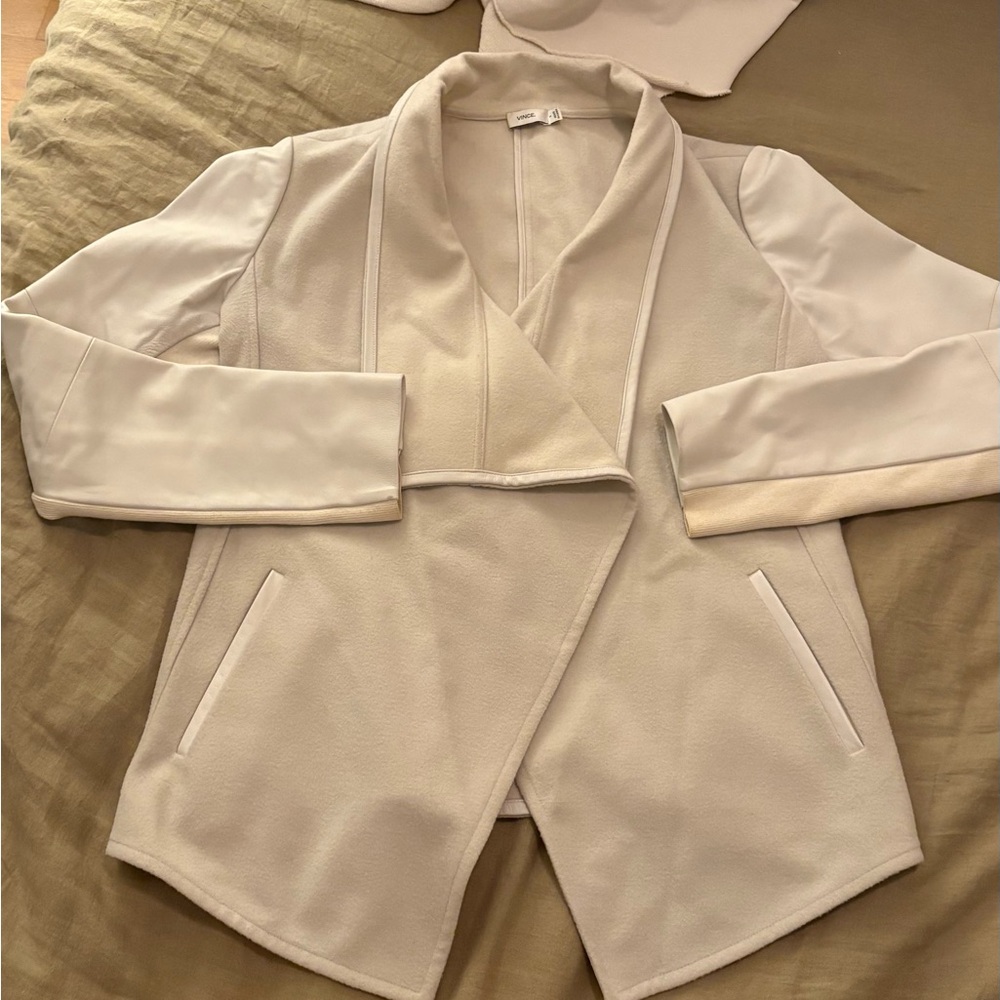 Vince Leather & Cream Jacket